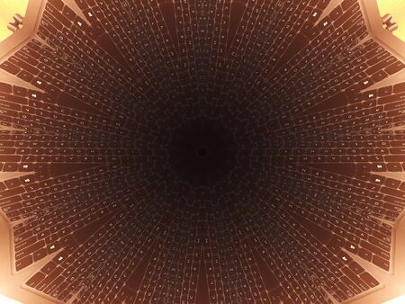 Abstract unique kaleidoscope background. Beautiful kaleidoscope seamless pattern. Seamless...