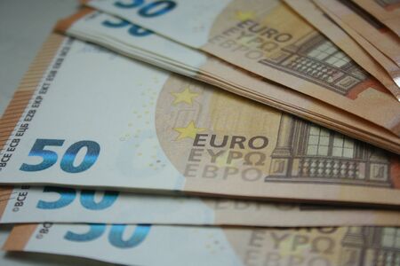 50 euro banknotes money background