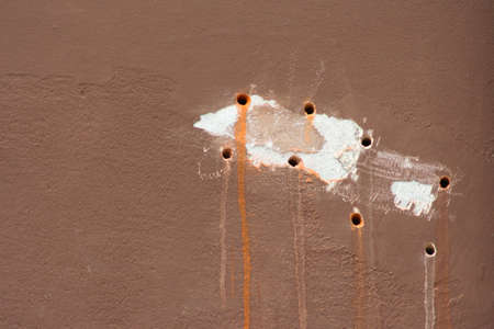 Hole in the wall background.の写真素材