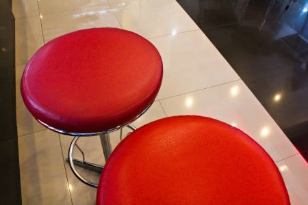 Red chairの写真素材