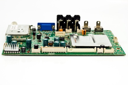 close-up of electronic circuit