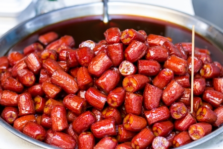 banana and maple syrupの写真素材