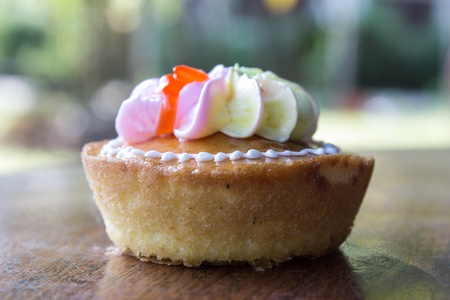 cake on the backgroundの写真素材