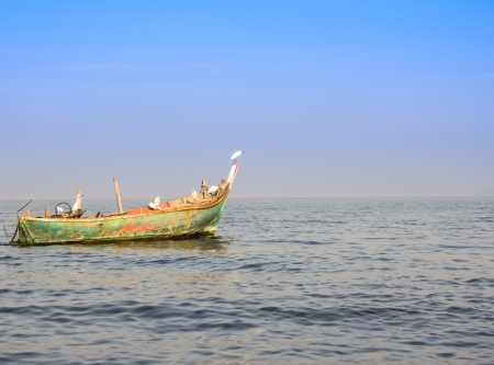 local fishing boat of thailandの写真素材