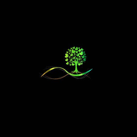 vector of abstract tree iconのイラスト素材