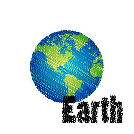Abstract globe Vectorのイラスト素材