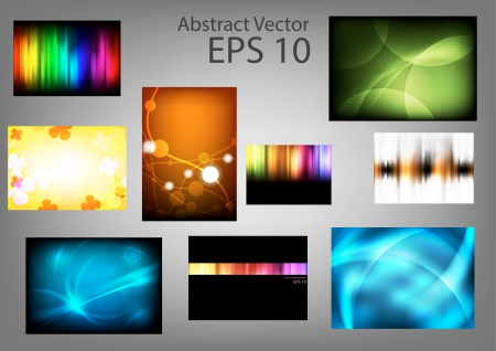 Set abstract vector backgroundsのイラスト素材
