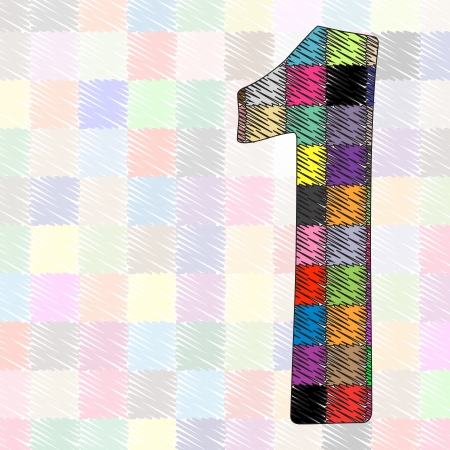 number One pattern of tissueのイラスト素材