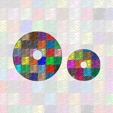 Hand drawn letter pattern ABC   illustrationのイラスト素材