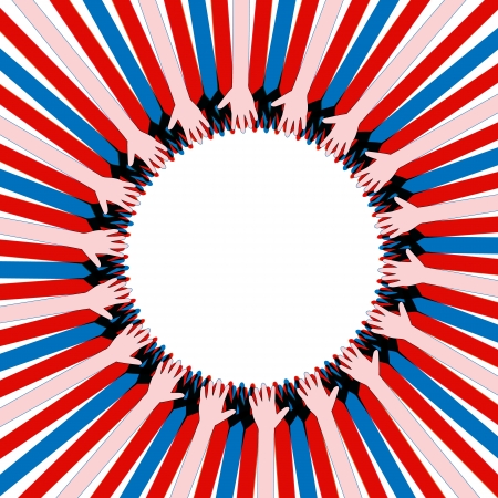 hands take care of illustrationのイラスト素材