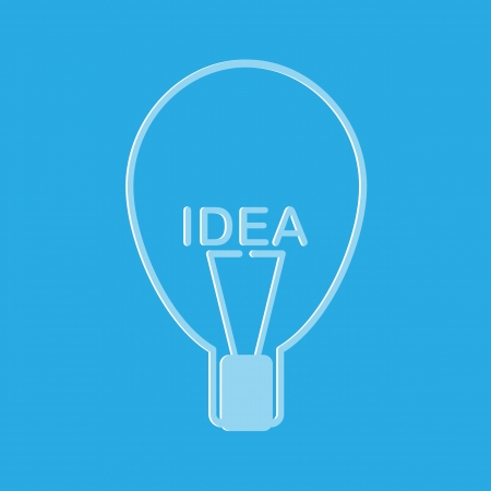 Bulb light idea vector illustrationのイラスト素材
