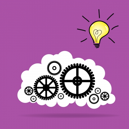 concept of the functioning of the human body and the brainのイラスト素材