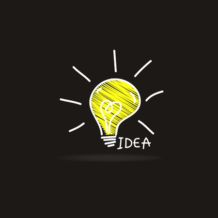 light bulb idea vector illustrationのイラスト素材