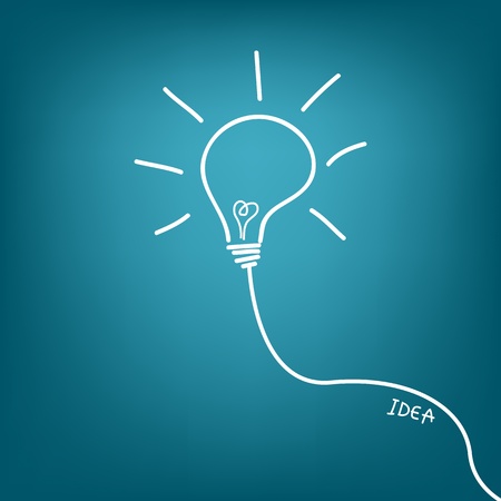 light bulb idea vector illustration