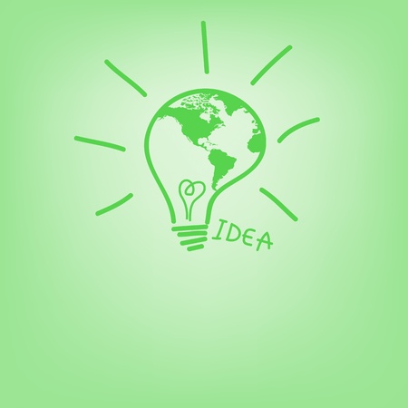 Light map of ECO idea vector illustrationのイラスト素材