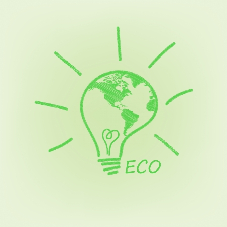 Light map of ECO idea vector illustrationのイラスト素材