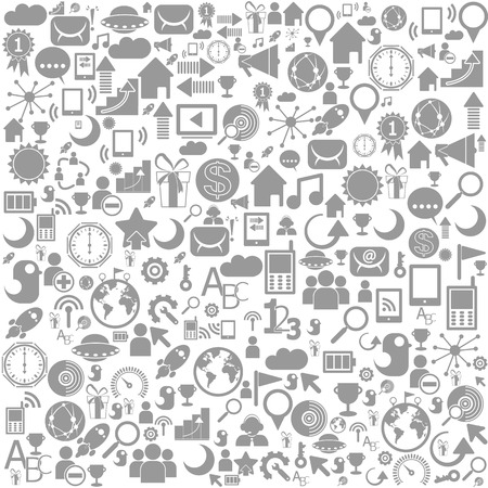 Social network background with media iconsのイラスト素材