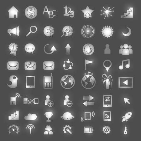 Set of network icons - vector iconsのイラスト素材