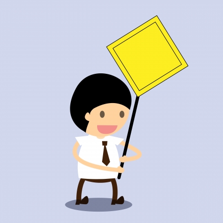 Business man Labelのイラスト素材