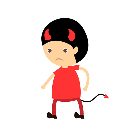 bad boy Cute doodles drawings.のイラスト素材