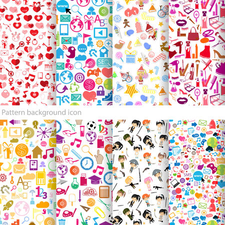 Pattern background iconのイラスト素材
