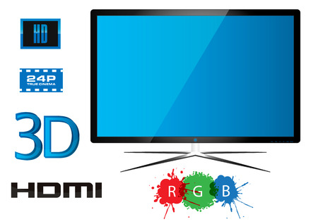 LED Television - Vector Designのイラスト素材