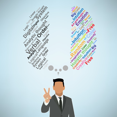 Creative brain Idea concept background design for poster flyer cover brochureのイラスト素材