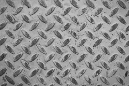 Industrial shiny metal silver list with rhombus shapesの写真素材