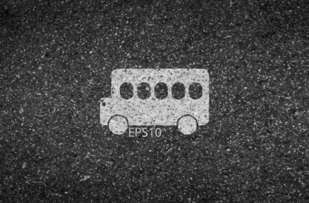 Bus road and asphalt background texture with some fine grain in it of vectorのイラスト素材