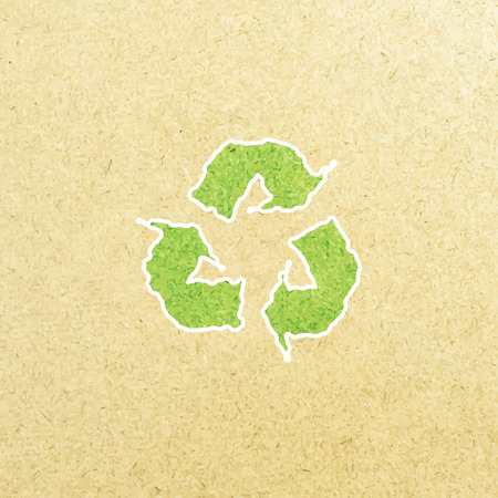 Reuse, reduce, recycle poster design on paper.のイラスト素材