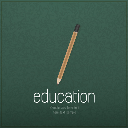Vintage pencil icon on realistic black design element.のイラスト素材