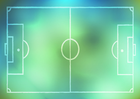 drawing a soccer game strategy on backgroundのイラスト素材