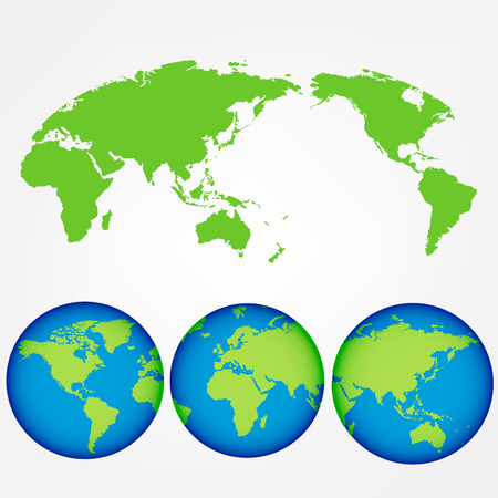 World map of vectorのイラスト素材