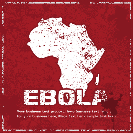 ebola virus concept abstract grunge background, vector illustrationのイラスト素材