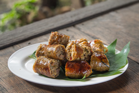 Grill Northern Thai Sausageの写真素材