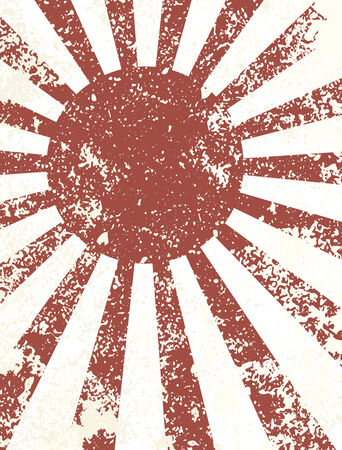 Japanese flag vintage abstract grunge background, vector illustrationのイラスト素材