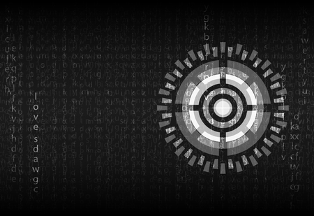 Futuristic English code, vectorのイラスト素材