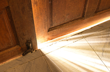 open door lightの写真素材
