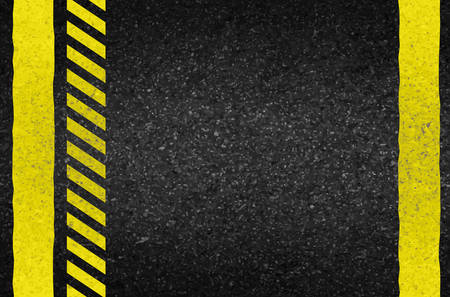 Danger arrows on asphalt texture. illustration vectorのイラスト素材