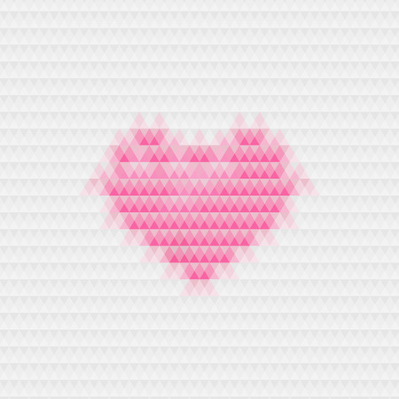 heart abstract background triangle template. Vectorのイラスト素材