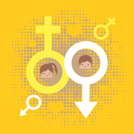 Cartoon doodle say sex education illustrationのイラスト素材