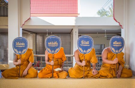 Buddhist monks funeral ceremony