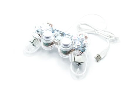 Video game controller isolated on white background