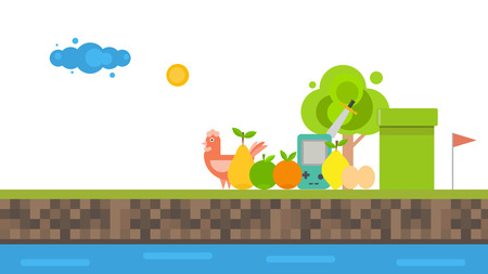 Organic game joypadのイラスト素材