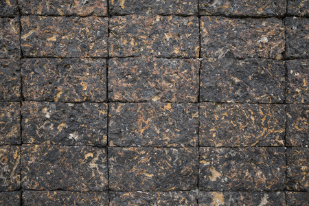 Old stone wall textureの写真素材