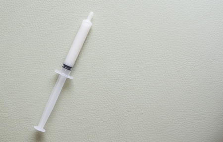 The Breast milk is in the syringe.の写真素材