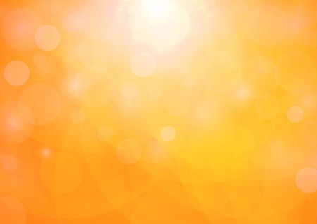 Abstract bokeh orange color background. vector illustrationのイラスト素材