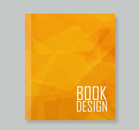 Cover report Abstract Orange background. vector illustrationのイラスト素材