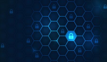 Security network background.のイラスト素材