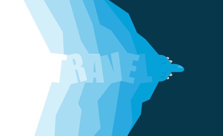 aircraft in the travel on background color, vector illustrationのイラスト素材